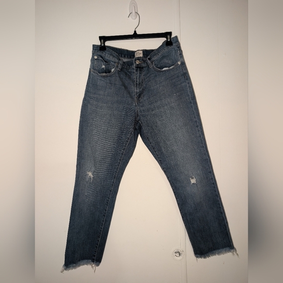 J. Crew Women's Blue Straight Leg Jeans/ Slim Boyfriend Jeans - Picture 4 of 6